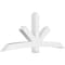 Ekena Millwork Alberta Architectural Grade PVC Gable Bracket, 96"W x 40"H x 6"D x 6"F, 10/12 Pitch GBP096X40X0606ALB00 - alternate 1